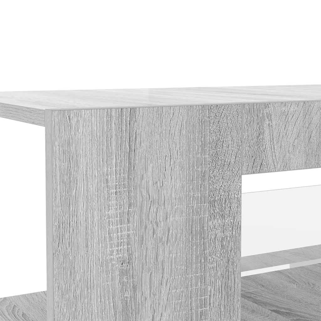 TV ormarić s LED svjetlima boja hrasta sonome 90 x 39 x 30 cm Siva