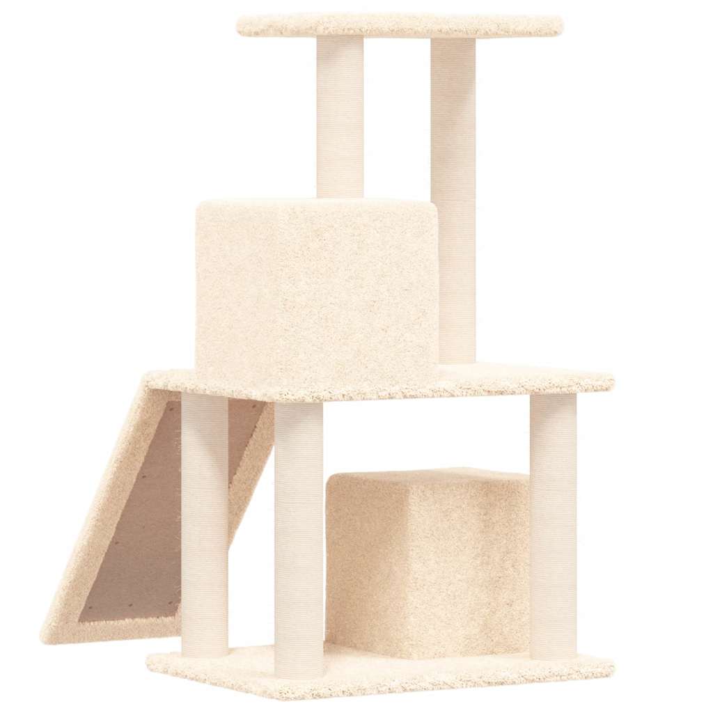 Penjalica za mačke sa stupovima za grebanje krem 82 cm Krema