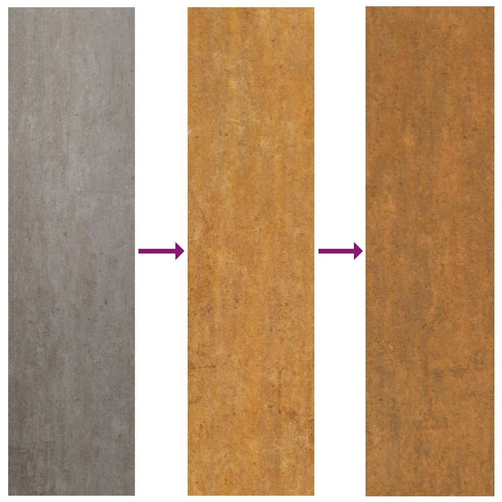 Vrtna vrata 100x75 cm Corten čelik Dizajn stabla