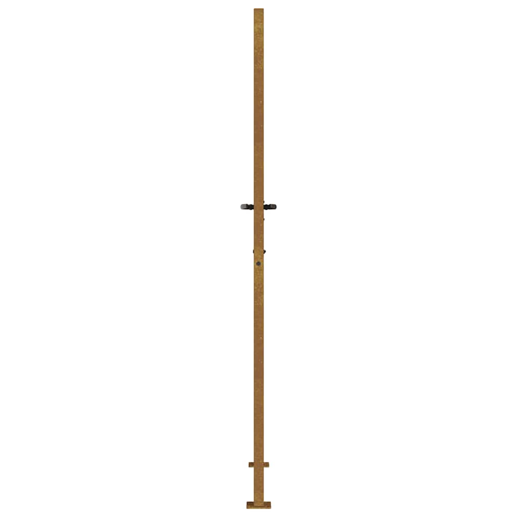 Vrtna vrata 100x175 cm Corten čelik dizajn trave