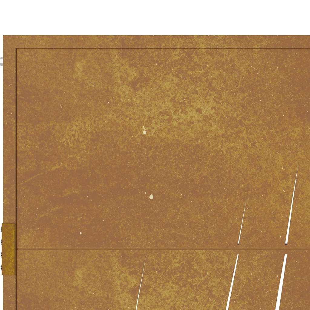 Vrtna vrata 100x175 cm Corten čelik dizajn trave