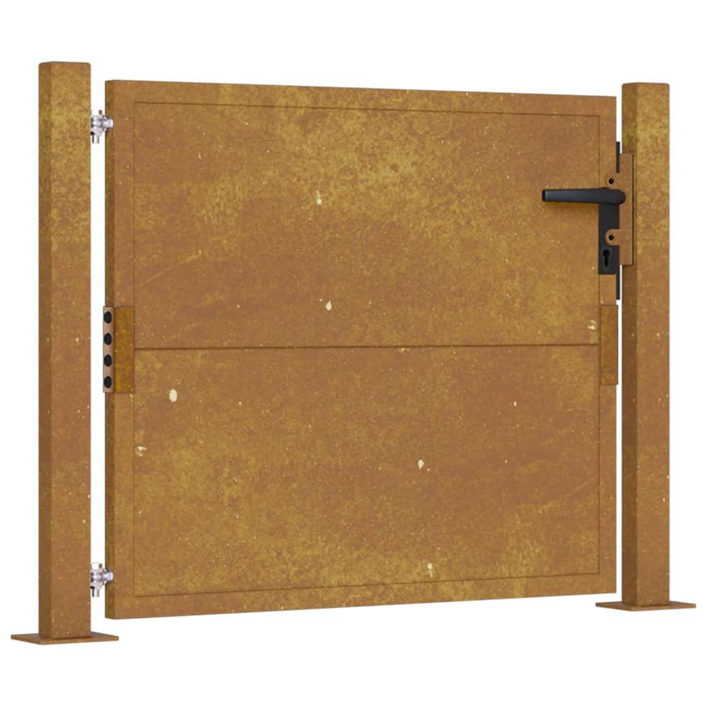 Vrtna vrata 100x100 cm Corten čelik