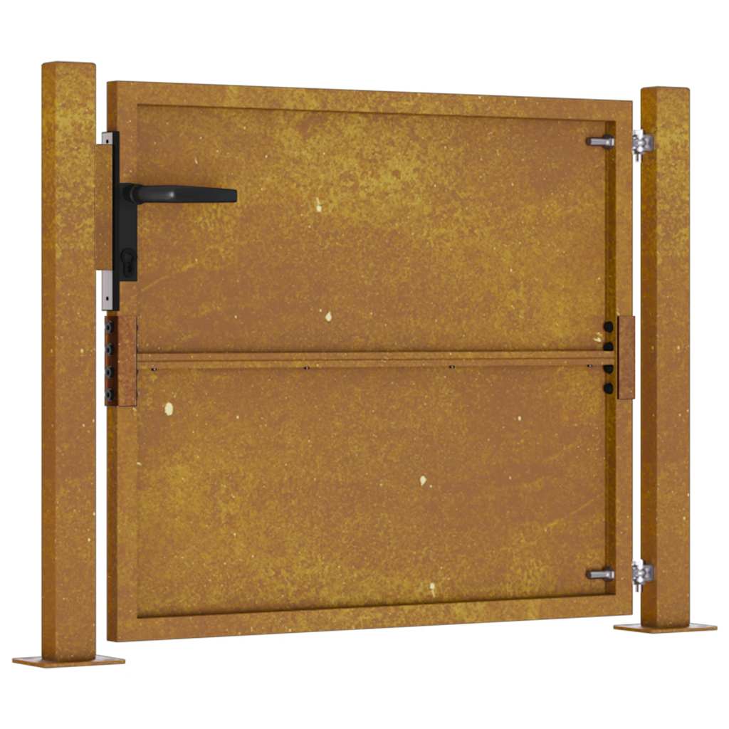 Vrtna vrata 100x100 cm Corten čelik