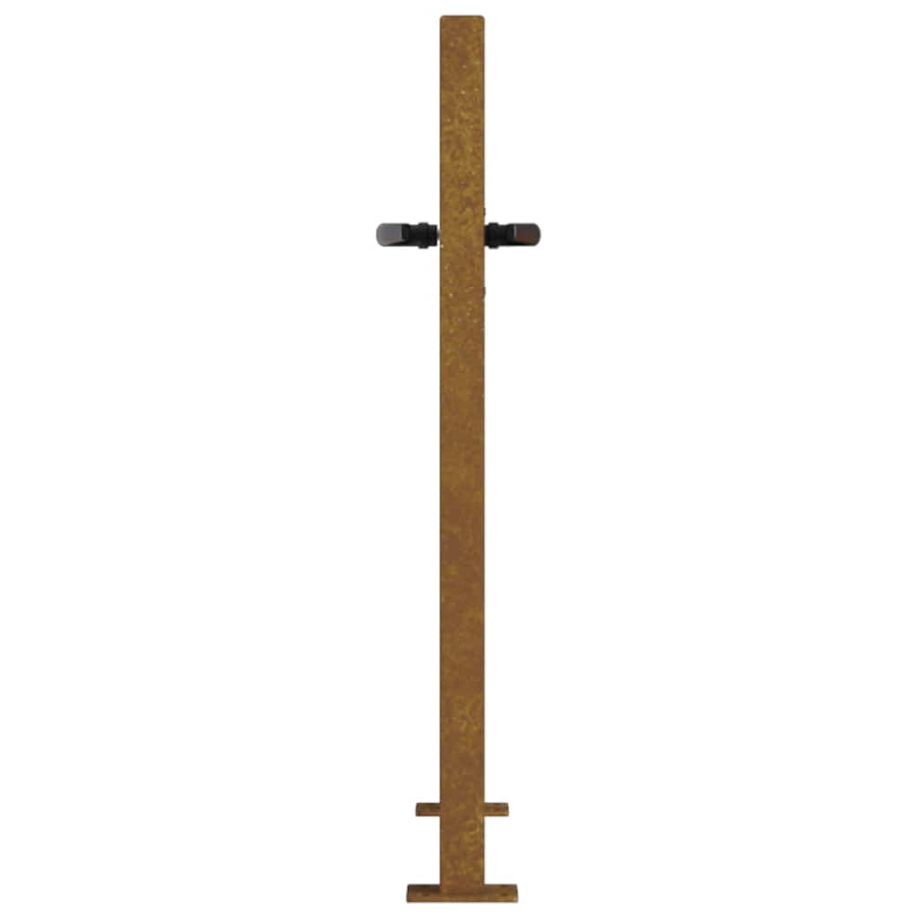 Vrtna vrata 100x75 cm Corten čelik Dizajn stabla