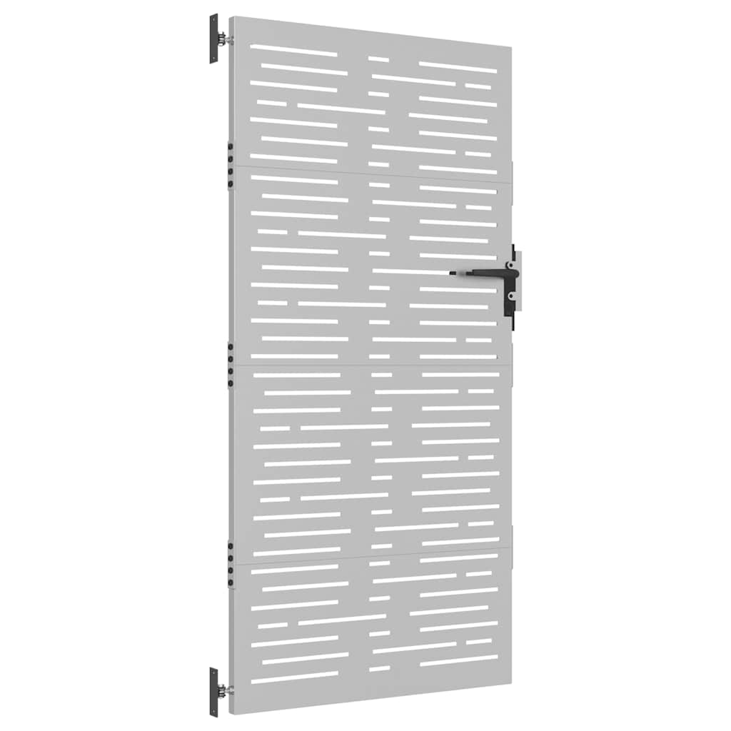 Vrtna vrata 85 x 200 cm od čelika COR-TEN četvrtasti dizajn