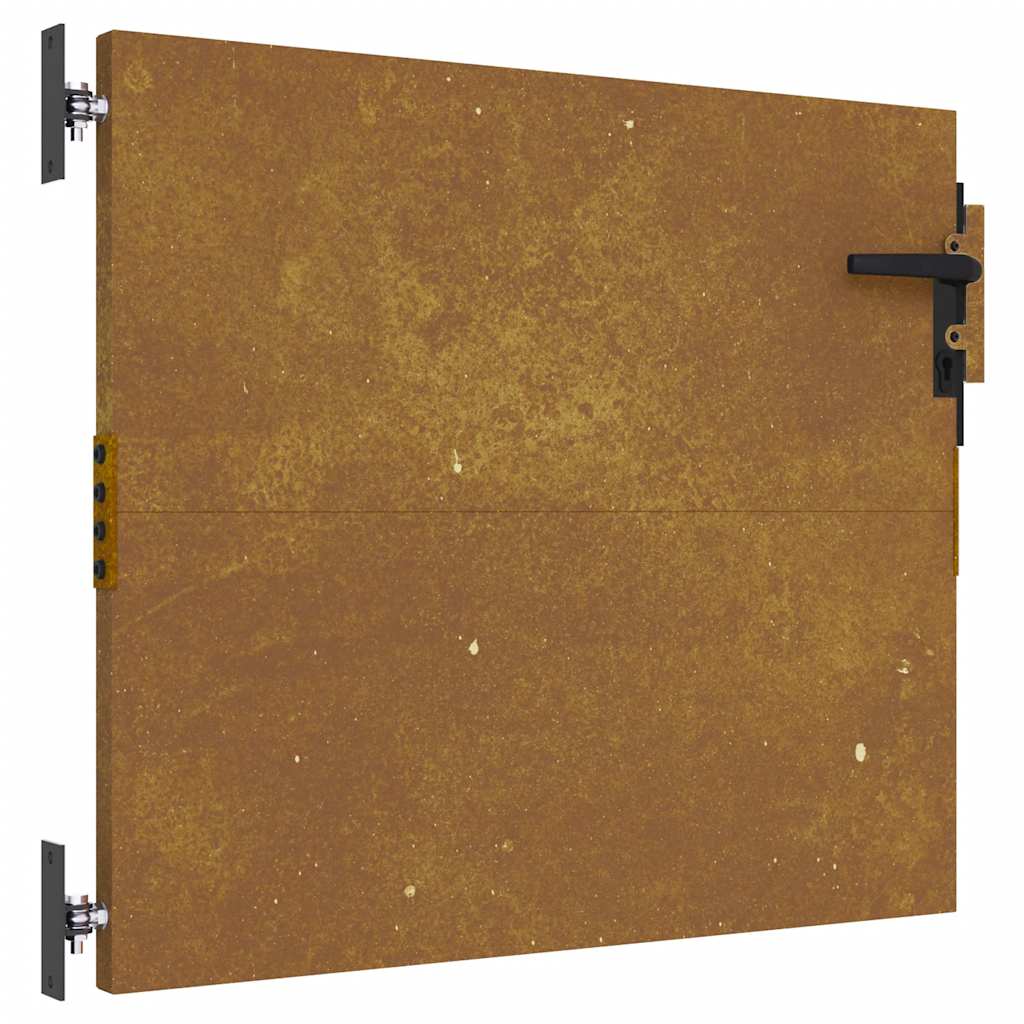 Vrtna vrata 85 x 75 cm od čelika COR-TEN