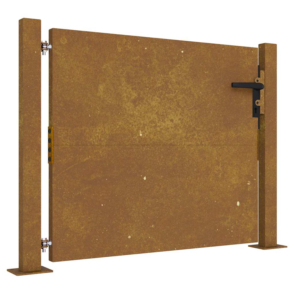 Vrtna vrata 100x100 cm Corten čelik