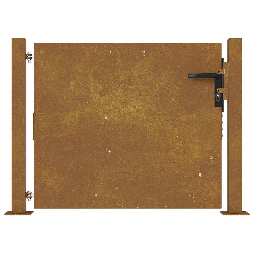 Vrtna vrata 100x100 cm Corten čelik