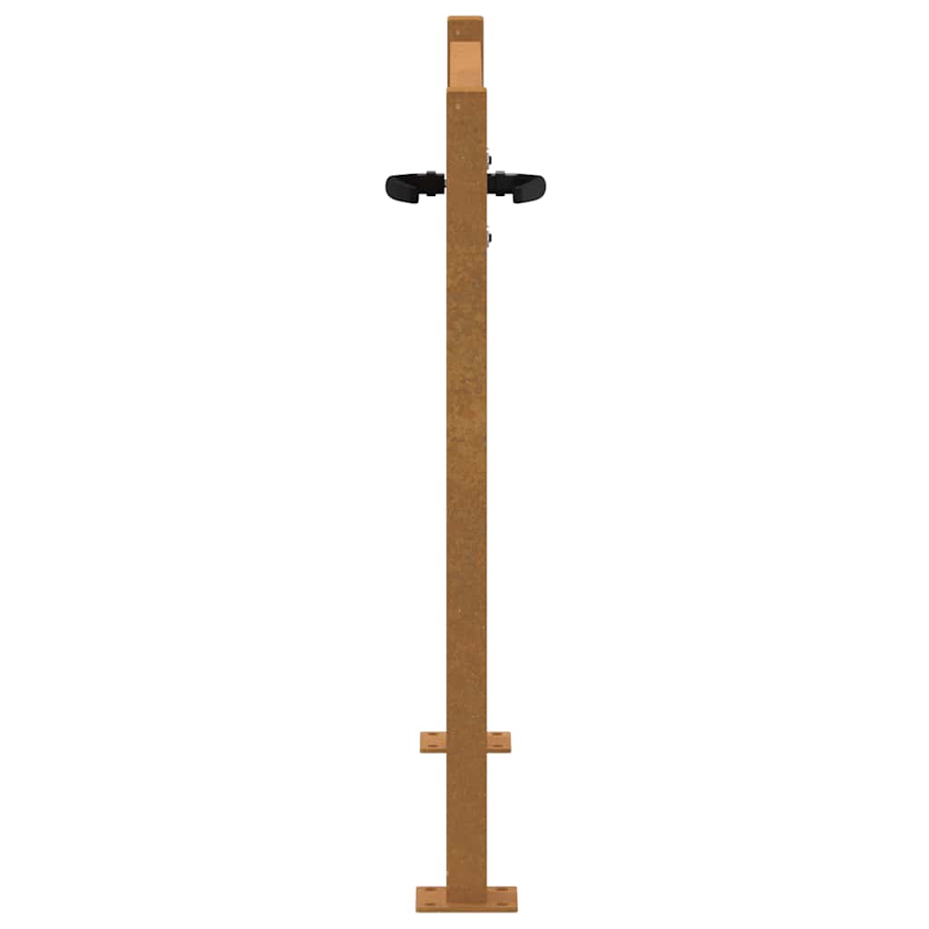 Vrtna vrata 100x100 cm Corten čelik
