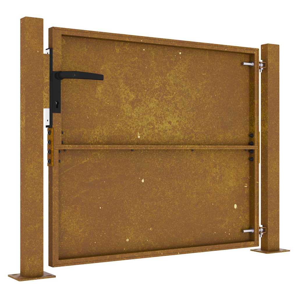 Vrtna vrata 100x100 cm Corten čelik