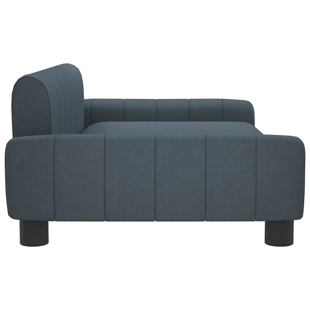 Krevet za pse tamnosivi 90 x 53 x 30 cm od tkanine