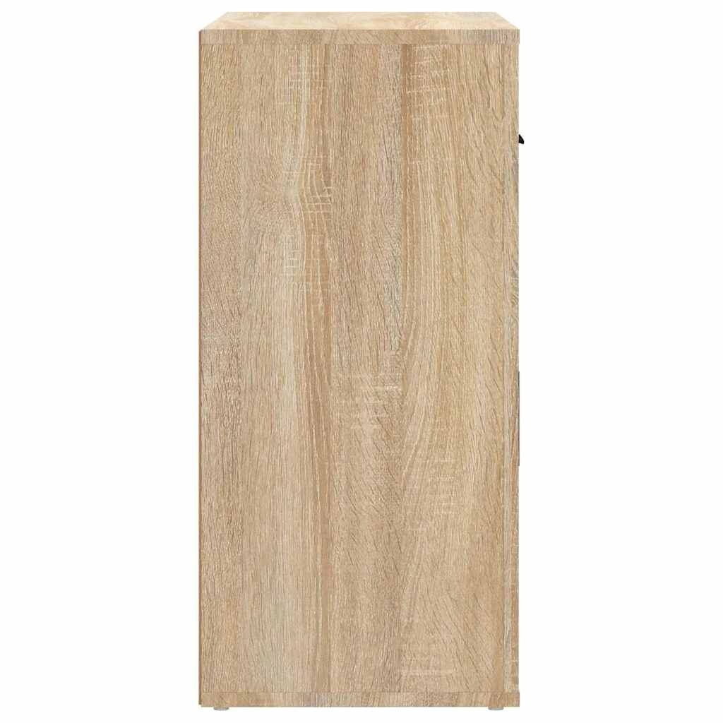 Komoda boja hrasta sonome 80 x 33 x 70 cm od konstruiranog drva Bež