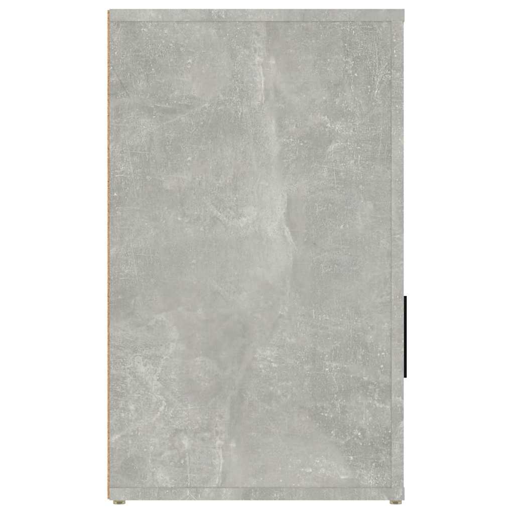 Noćni ormarić Siva boja betona 50x36x60cm od konstruiranog drva