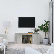 TV ormarić boja betona 100 x 35 x 40 cm od konstruiranog drva Siva