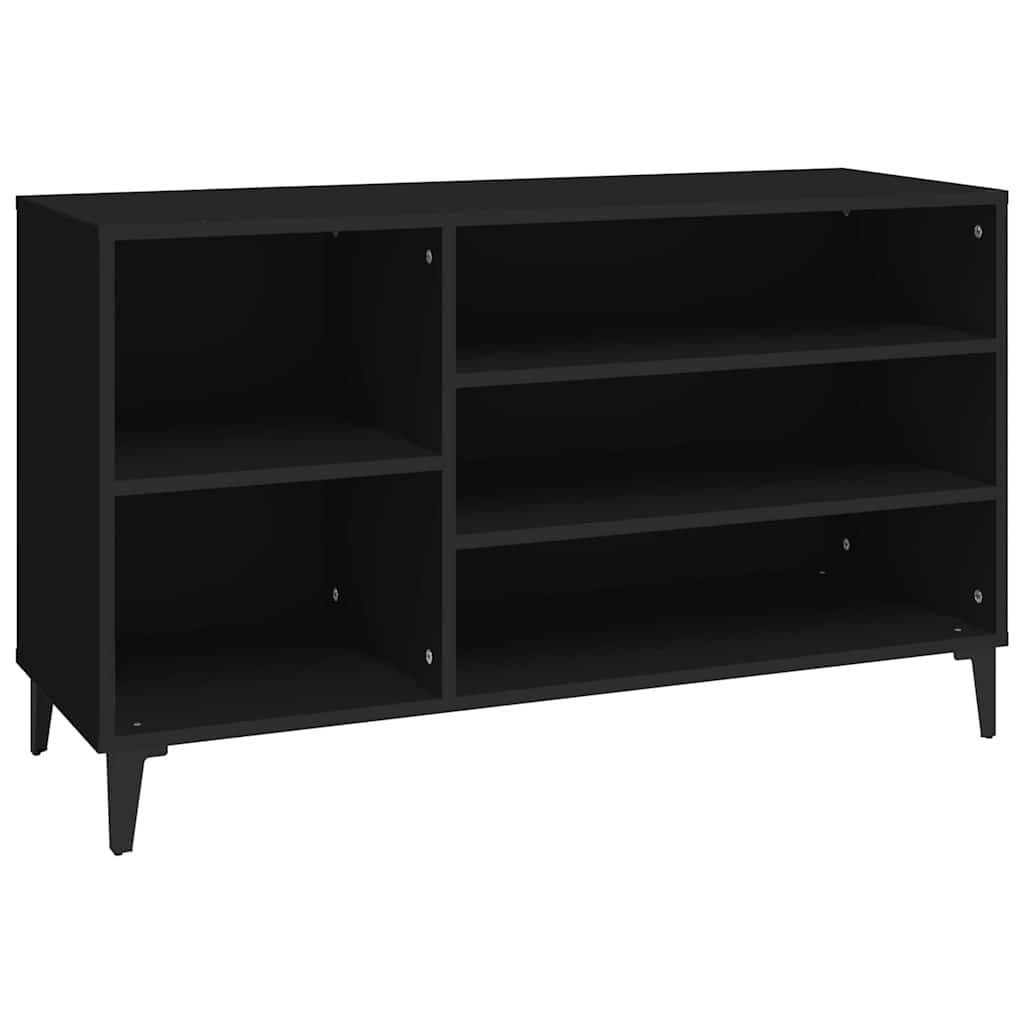 Ormarić za cipele crni 102 x 36 x 60 cm od konstruiranog drva Crna