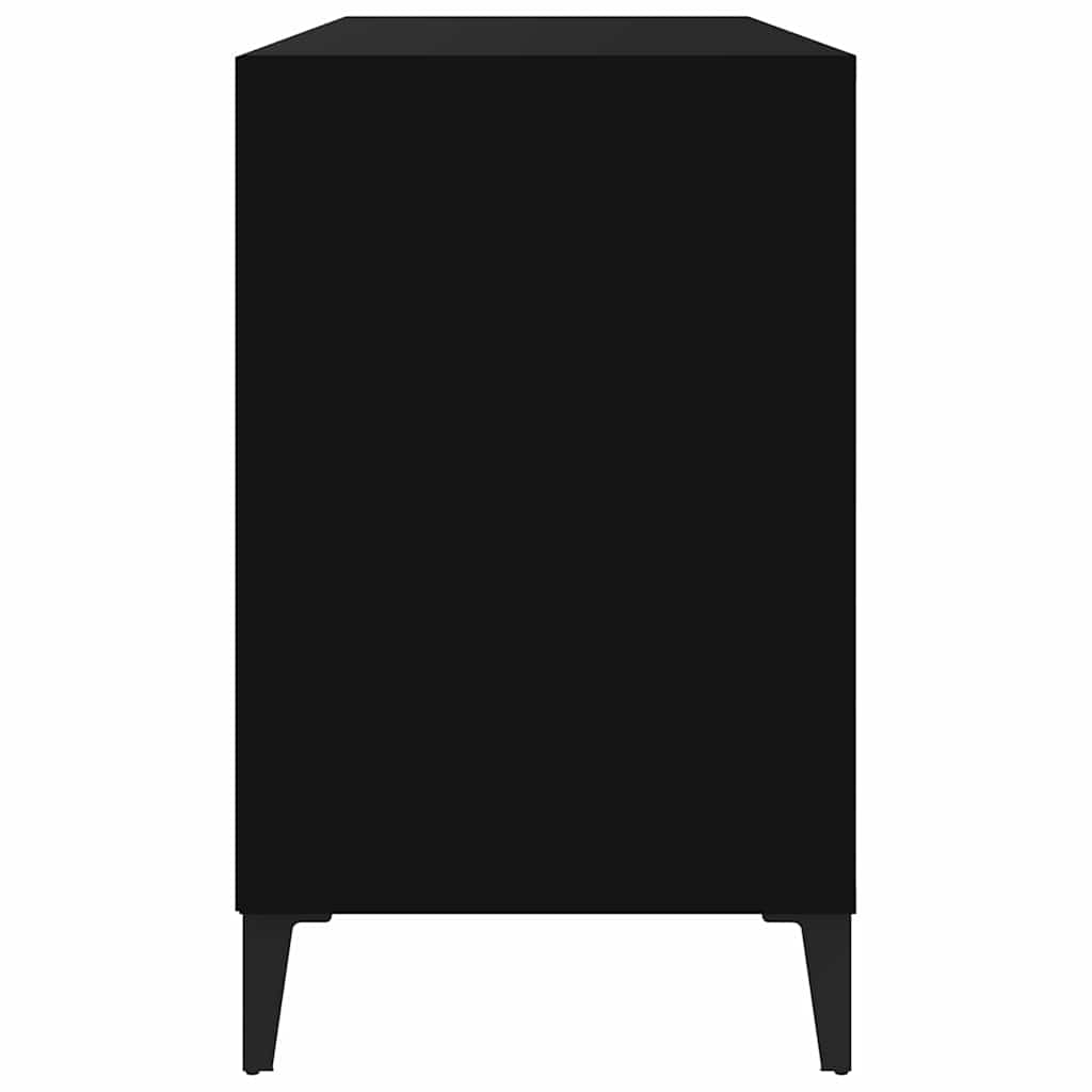 Ormarić za cipele crni 102 x 36 x 60 cm od konstruiranog drva Crna