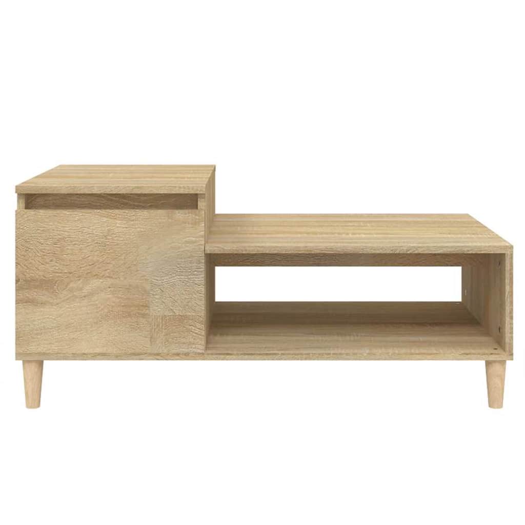 Stolić za kavu boja hrasta 100 x 50 x 45 cm konstruirano drvo Smeđa