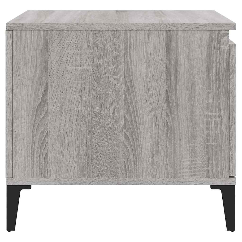 Stolić za kavu boja sivog hrasta 100x50x45 cm konstruirano drvo Siva