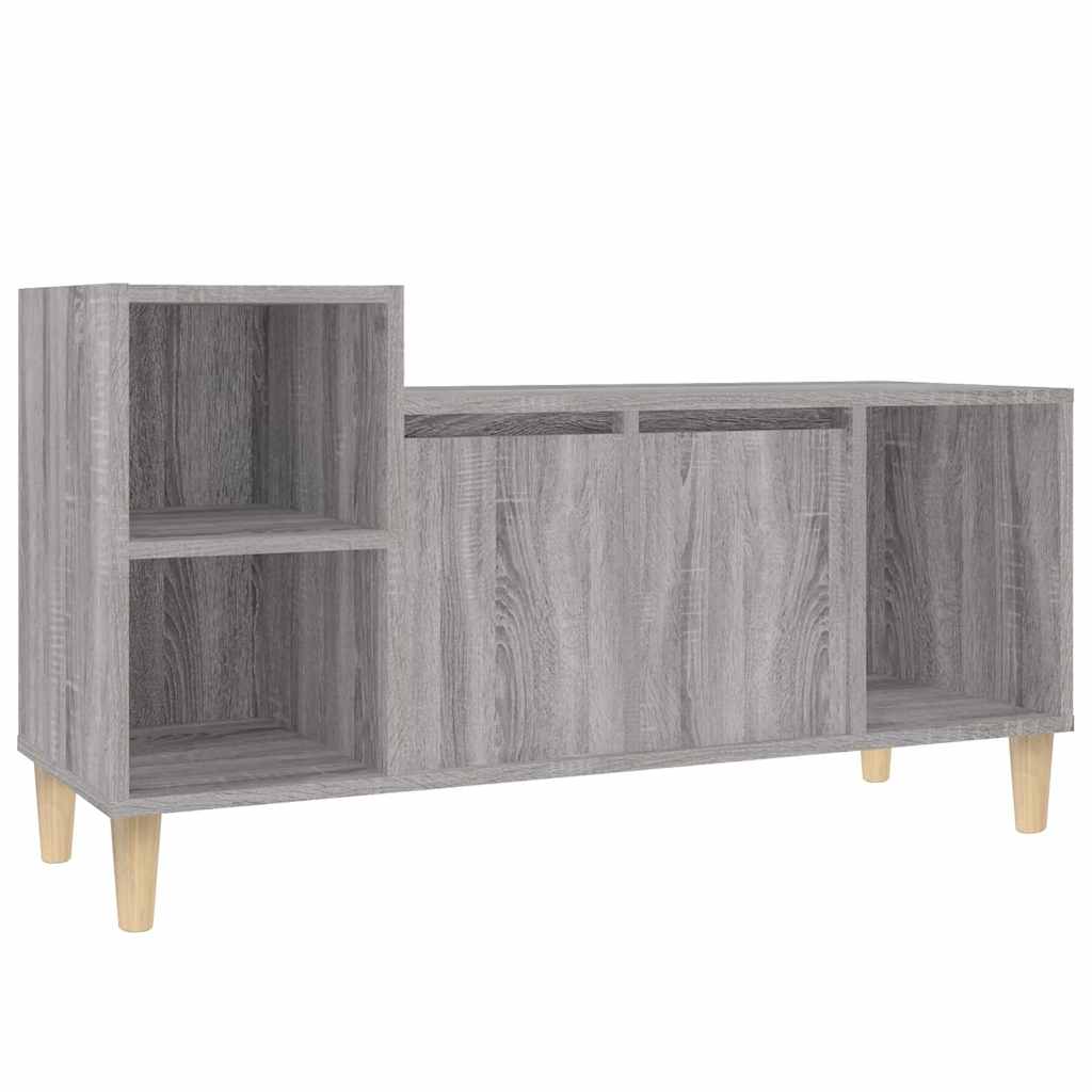TV ormarić boja hrasta sonome 100x35x55 cm konstruirano drvo Siva