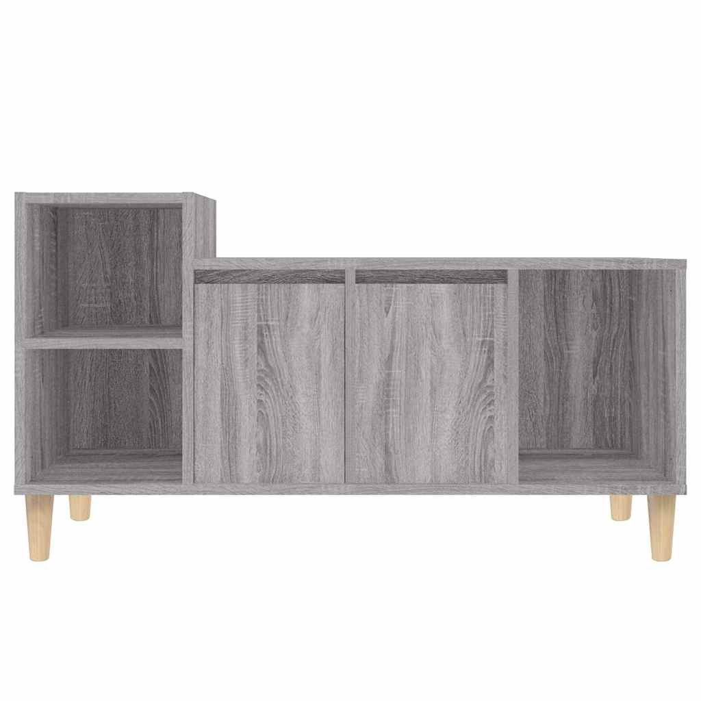 TV ormarić boja hrasta sonome 100x35x55 cm konstruirano drvo Siva