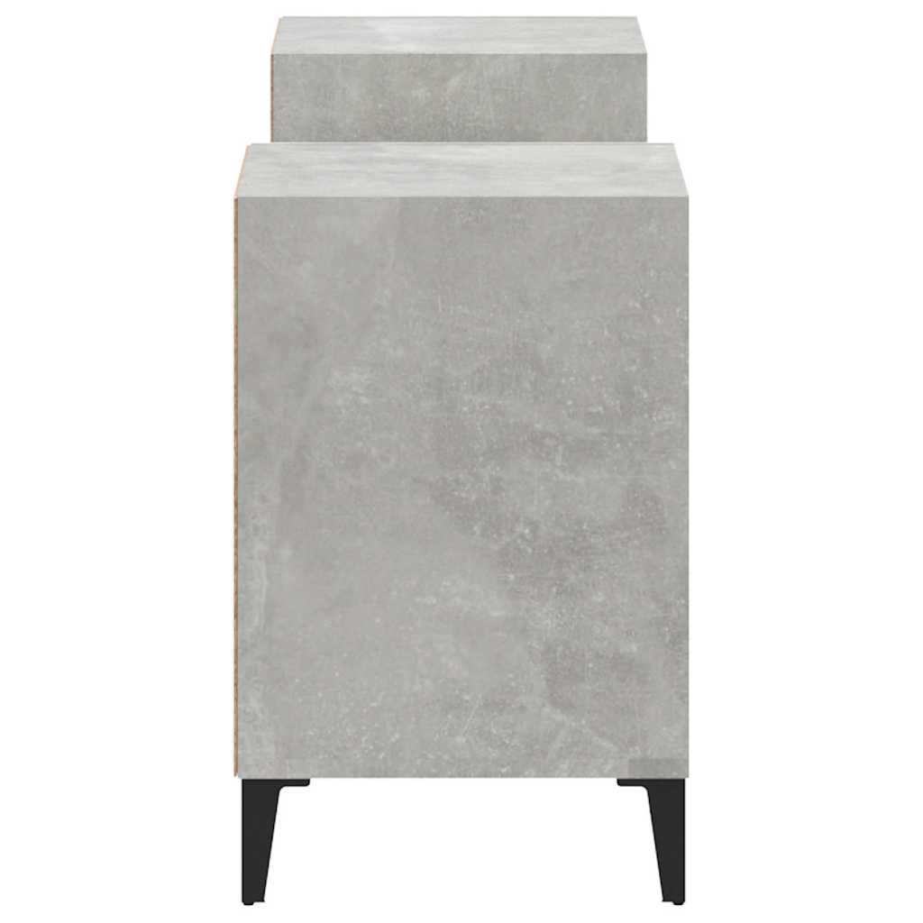 TV ormarić boja betona 160x35x55 cm od konstruiranog drva Siva