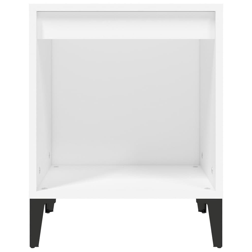 Noćni ormarići 2 kom Bijela 40x35x50 cm
