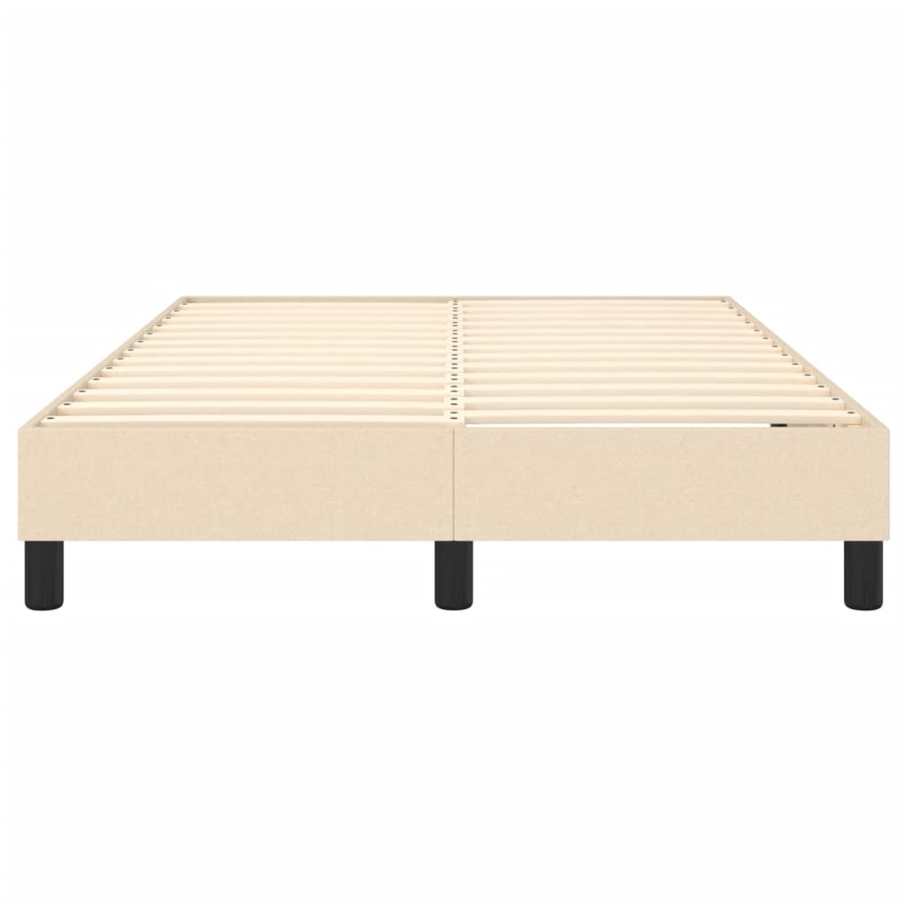 Okvir za krevet s oprugom krem 120 x 200 cm od tkanine