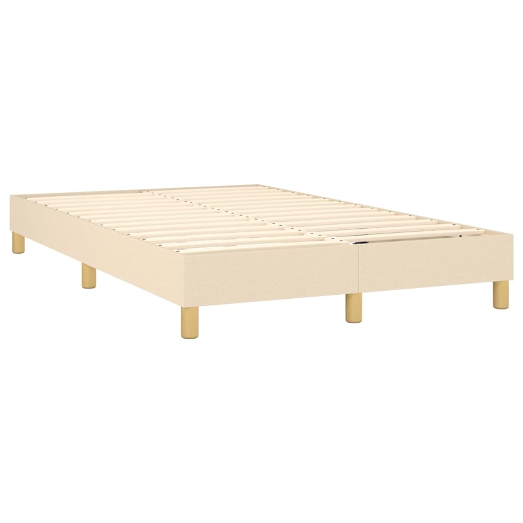 Okvir za krevet s oprugom krem 120 x 200 cm od tkanine