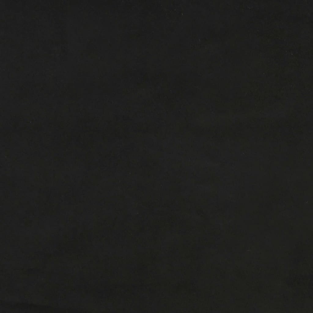 Okvir za krevet s oprugom crni 140 x 190 cm baršunasti