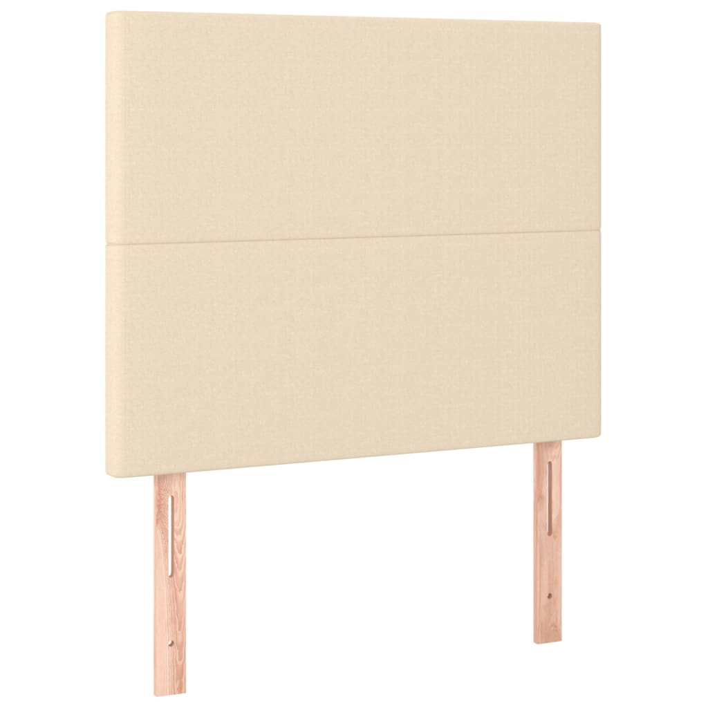 Uzglavlje krem boje 80x5x118/128 cm tkanina