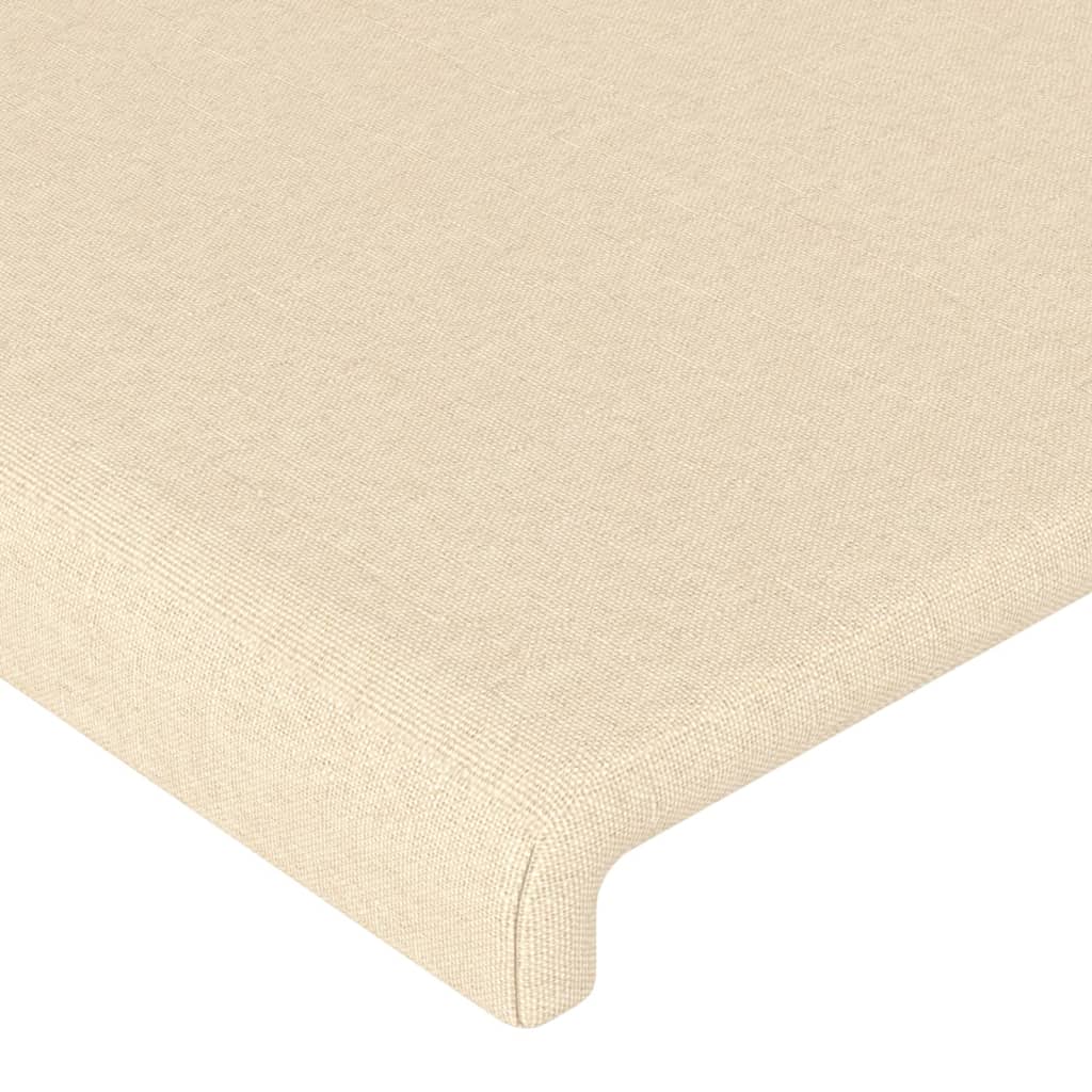 Uzglavlje krem boje 80x5x118/128 cm tkanina