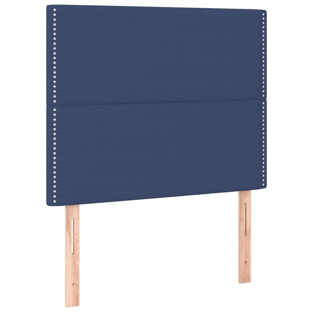 Uzglavlje plavo 100x5x118/128 cm tkanina