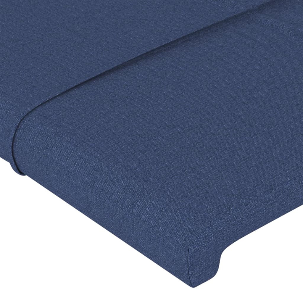 Uzglavlje plavo 80x5x118/128 cm tkanina