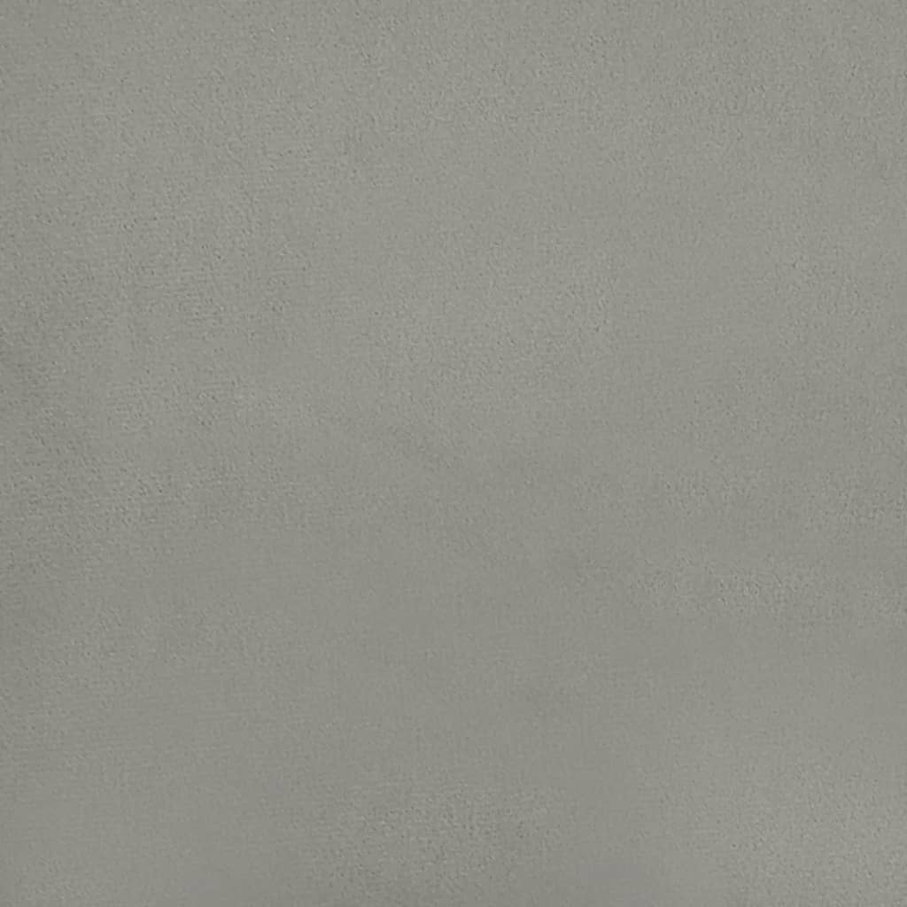 Uzglavlje svijetlosivo 90x5x118/128 cm baršunasto