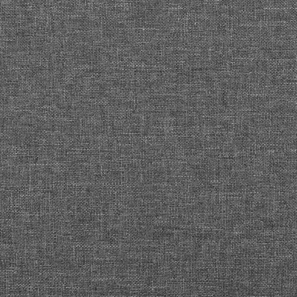 Uzglavlje tamno sivo 80x5x118/128 cm tkanina