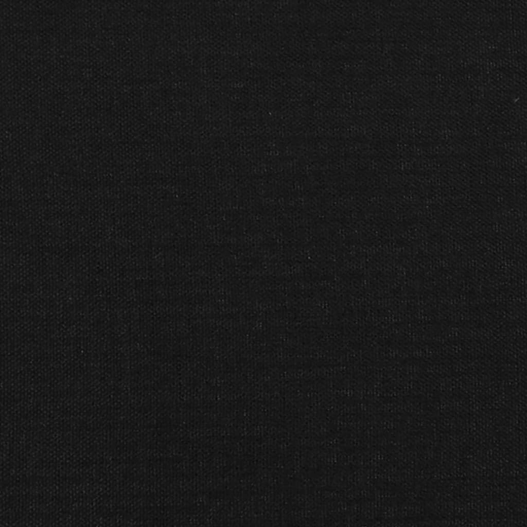 Uzglavlje s ušima crno 103x23x78/88 cm od tkanine