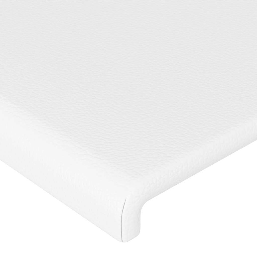 Uzglavlje s ušima bijelo 83 x 23 x 118/128 cm od umjetne kože