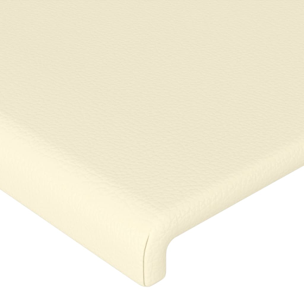 Uzglavlje s ušima krem 163x23x118/128 cm od umjetne kože