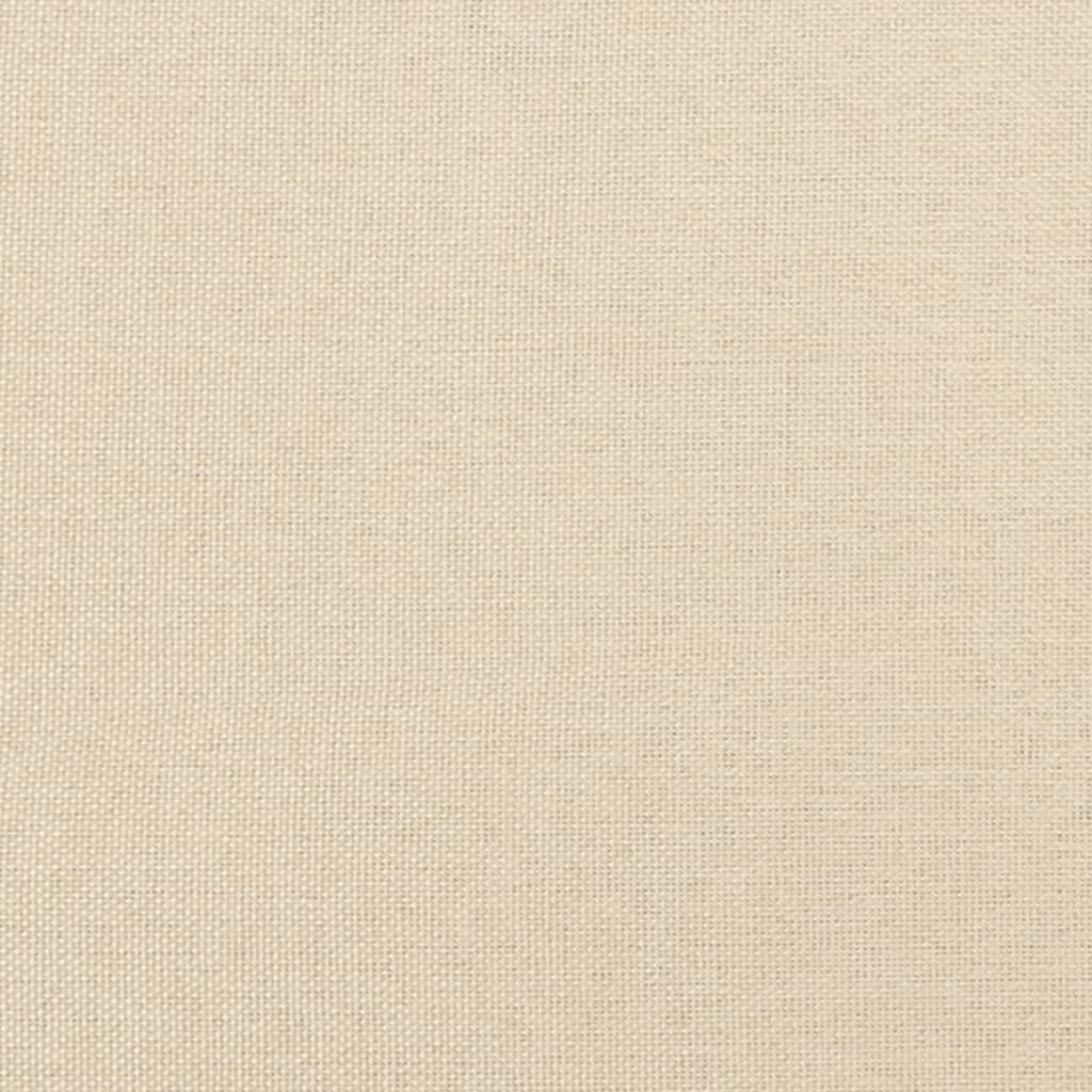 Uzglavlje s ušima krem 93x23x118/128 cm od tkanine
