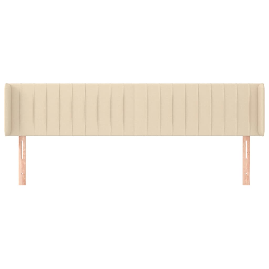 Uzglavlje s ušima krem 163x16x78/88 cm od tkanine