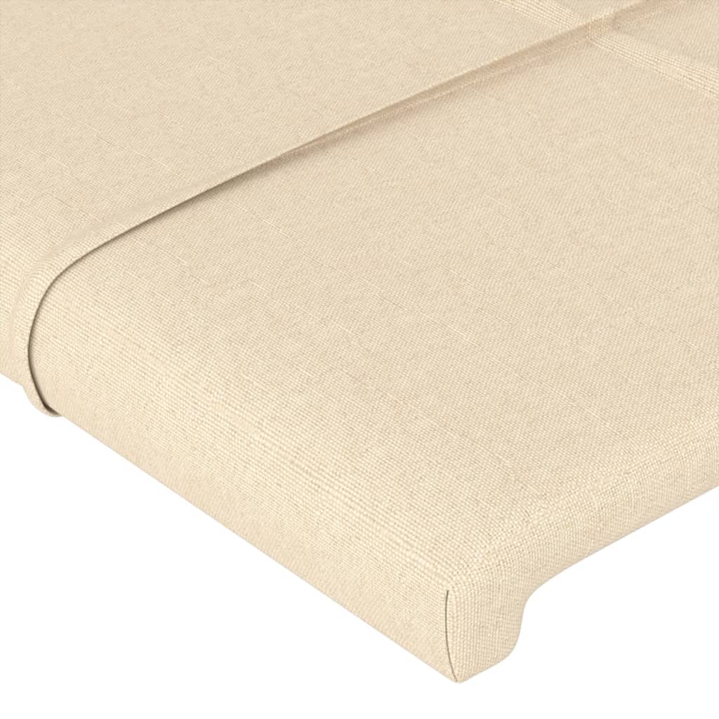 Uzglavlje s ušima krem 103x16x118/128 cm od tkanine