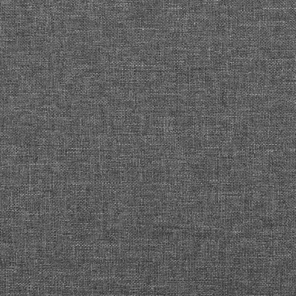 Uzglavlje s ušima tamnosivo 93x16x118/128 cm od tkanine