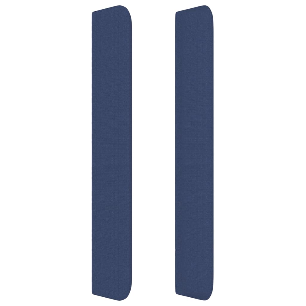 Uzglavlje s ušima plavo 147x16x118/128 cm od tkanine