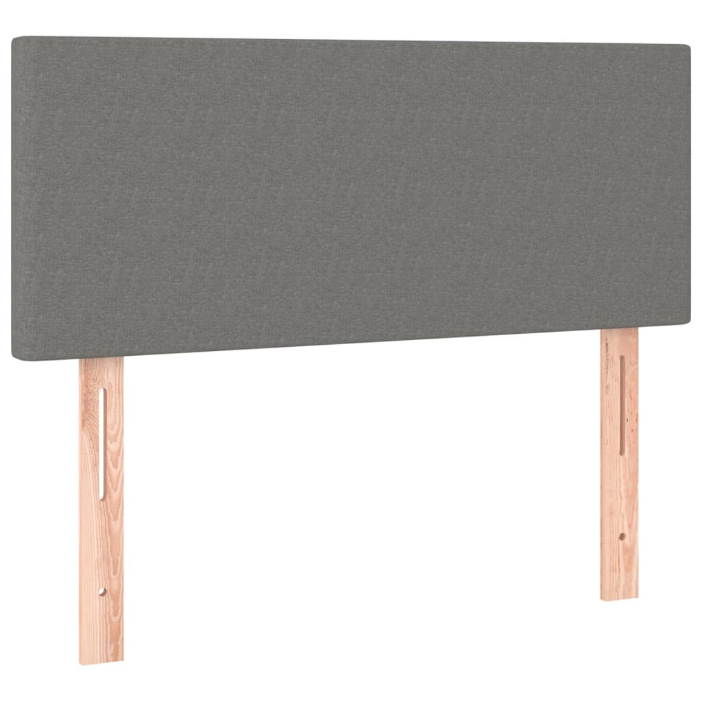 LED uzglavlje tamnosivo 100x5x78/88 cm od tkanine