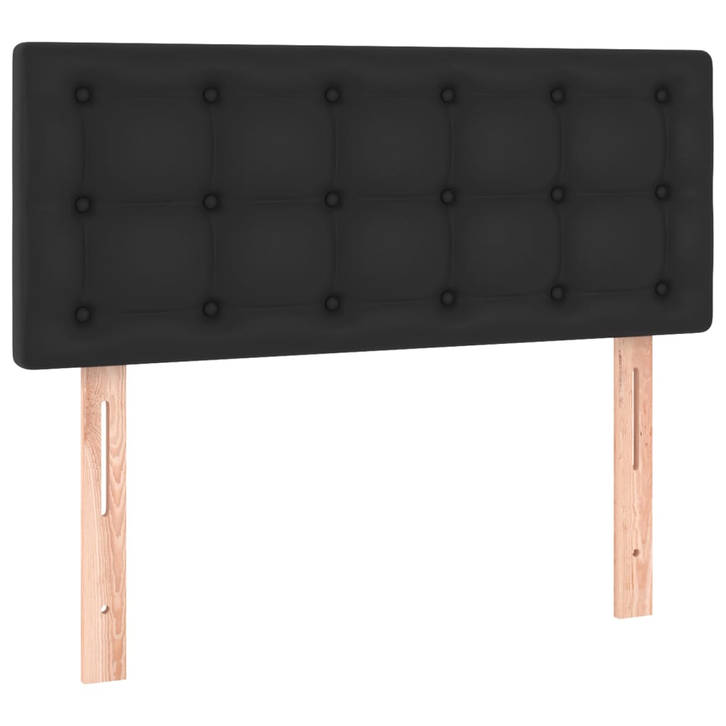 LED uzglavlje crno 90 x 5 x 78/88 cm od umjetne kože