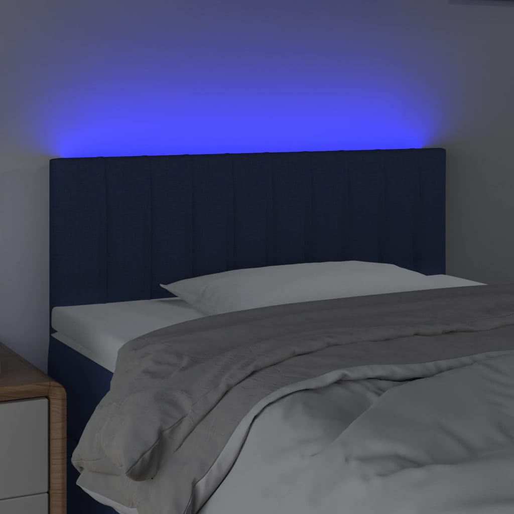 LED uzglavlje plavo 90x5x78/88 cm od tkanine