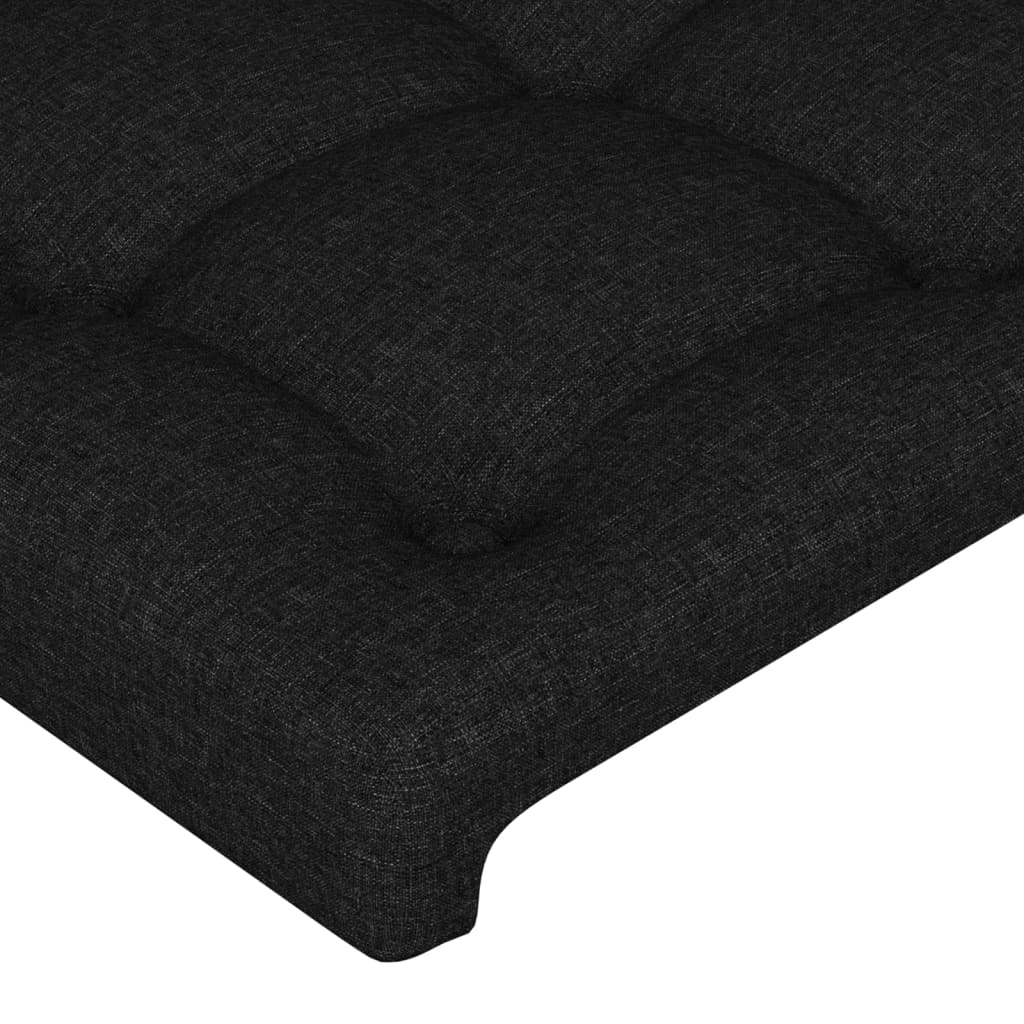 LED uzglavlje crno 90x5x78/88 cm od tkanine