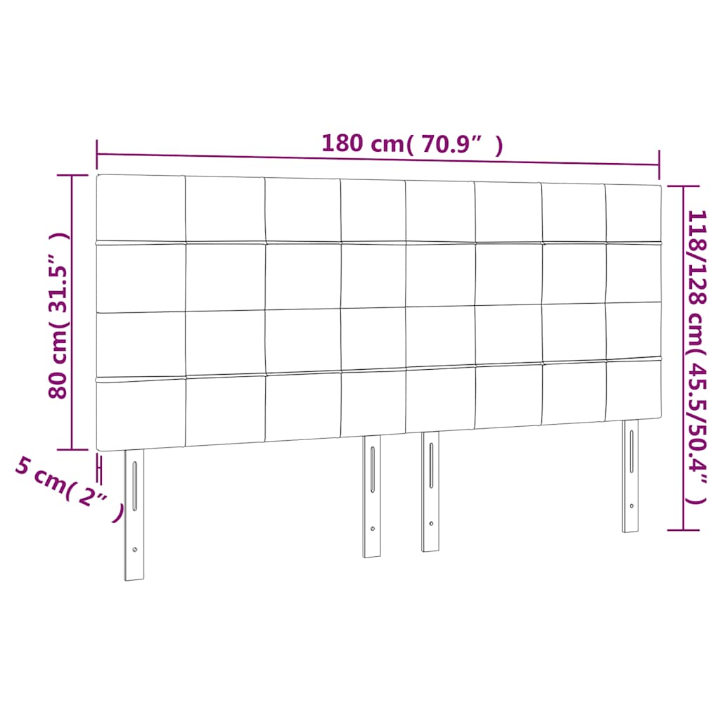 LED uzglavlje tamnozeleno 180x5x118/128 cm baršunasto