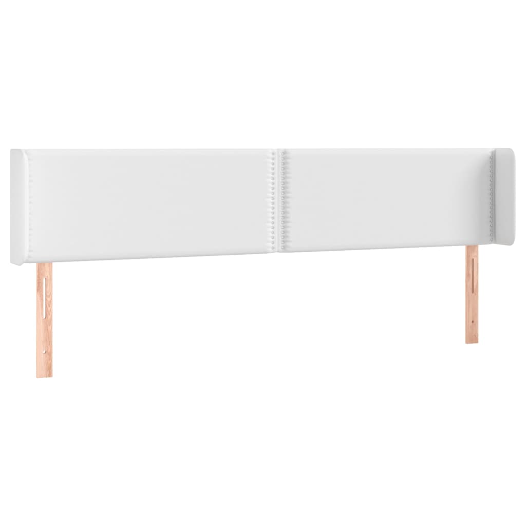 LED uzglavlje bijelo 203x16x78/88 cm od umjetne kože