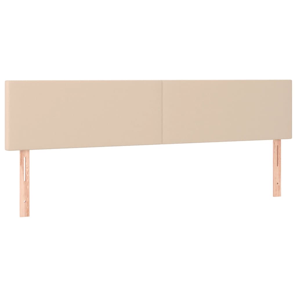 Krevet box spring s madracem cappuccino 200x200cm umjetna koža